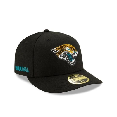 Black Jacksonville Jaguars Hat - New Era NFL Official NFL Draft Low Profile 59FIFTY Fitted Caps USA8106342